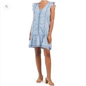 Lucky Brand Floral Ruffle Dress Size XS